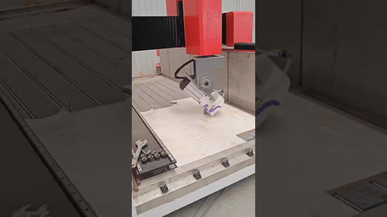 2.  5 axis Stone CNC router Made in China. wechat&whatsapp:0086-15054105646 Email:Jackie@ht-cnc.net
