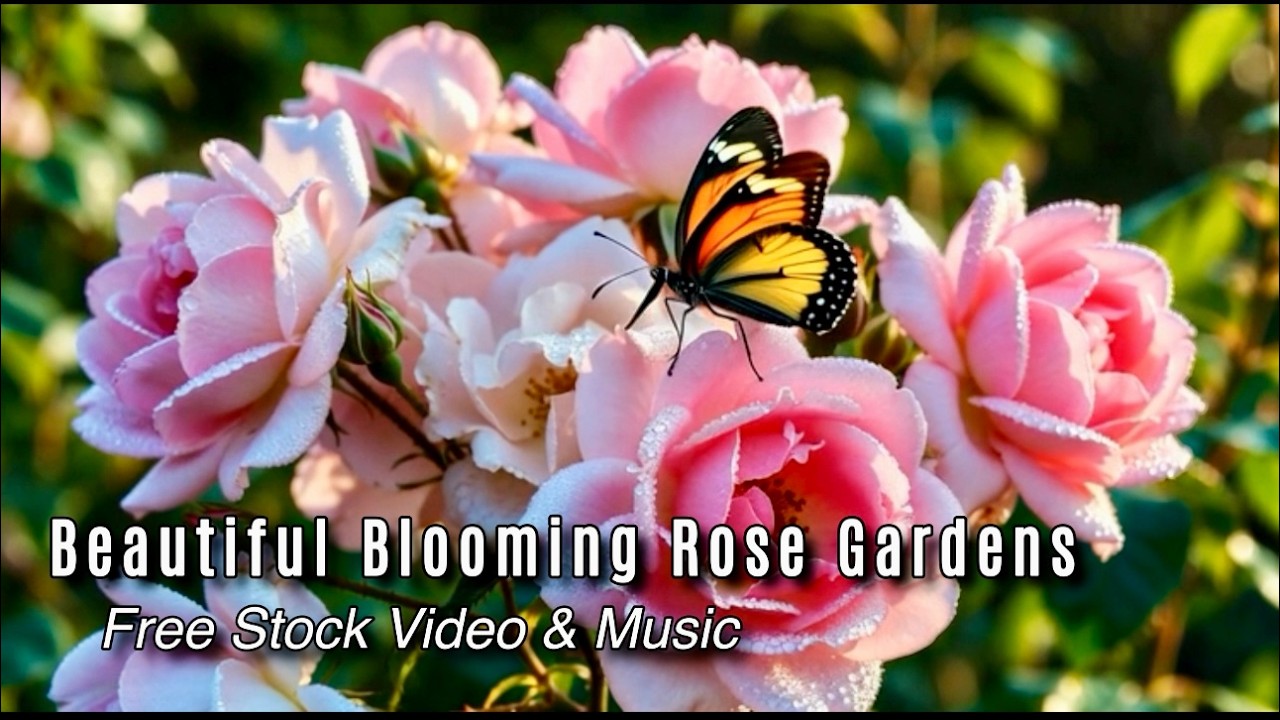 Blooming Roses Pink, Yellow, Red The Most Beautiful Garden Timelapse 🌹