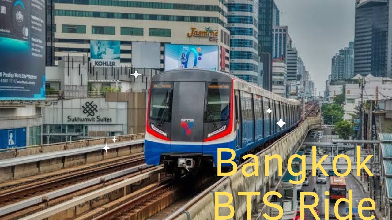 Bangkok BTS Skytrain Ride. Asoke Station to Mo Chit Station. #bangkok #thailand  #skytrain
