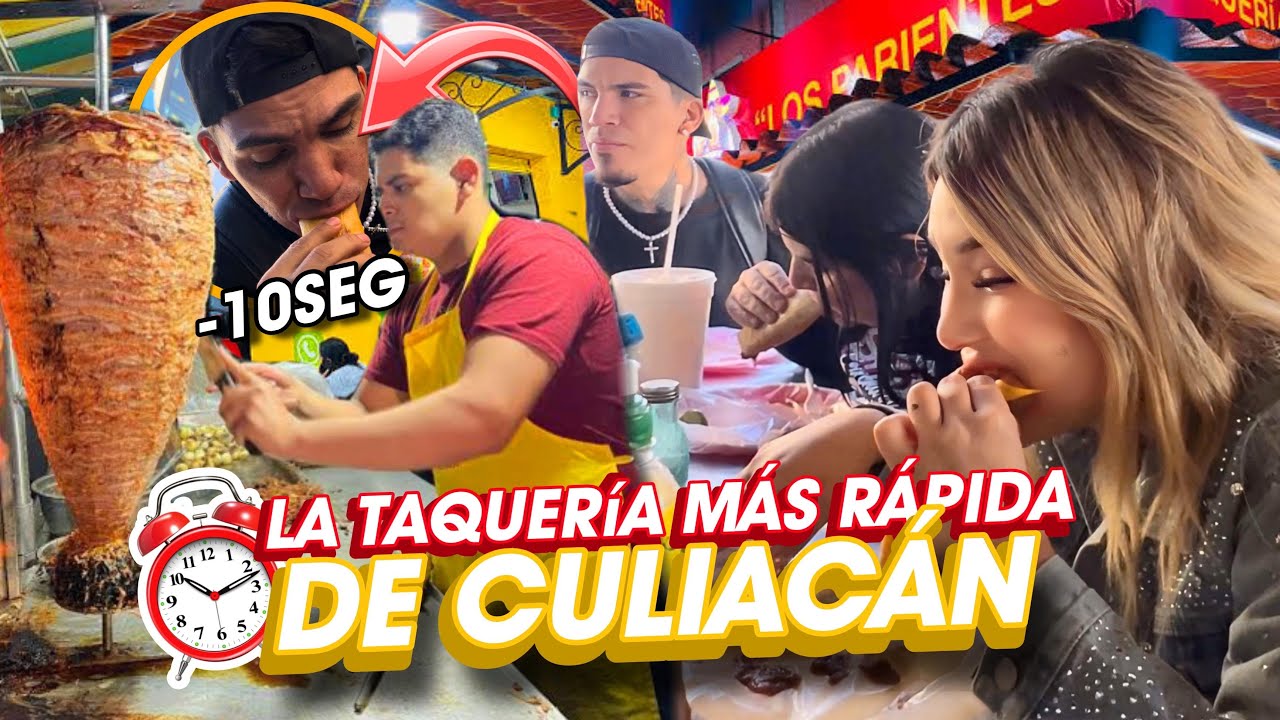 PROBANDO los TACOS más RÁPIDOS de CULIACÁN!!🌮🤤| @Chule y Chris