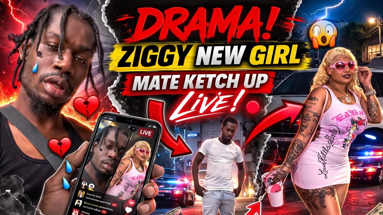 DRAMA!!!🥵😲 Ziggy new woman a w@r with a next girl on live over him. #viral #capcut #cheating #tiktok