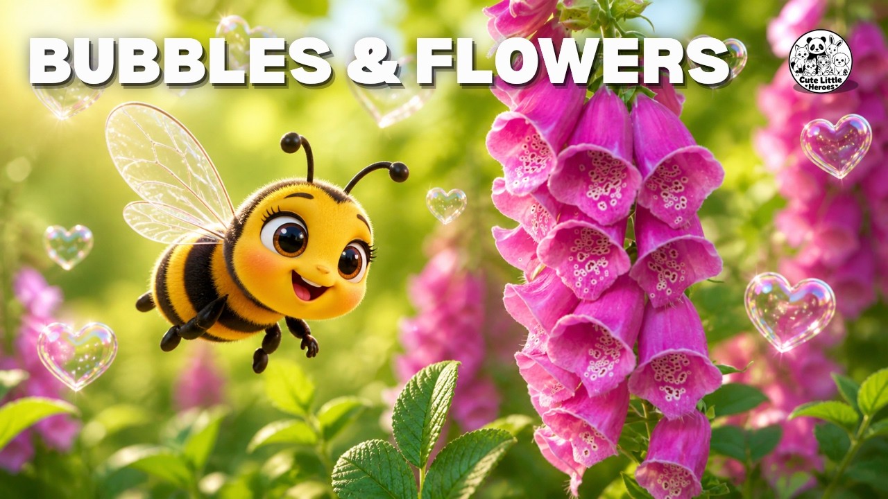 Sensory Bubbles & Flowers 🌸 Calming Music for Classroom Focus | Autism & ADHD Support