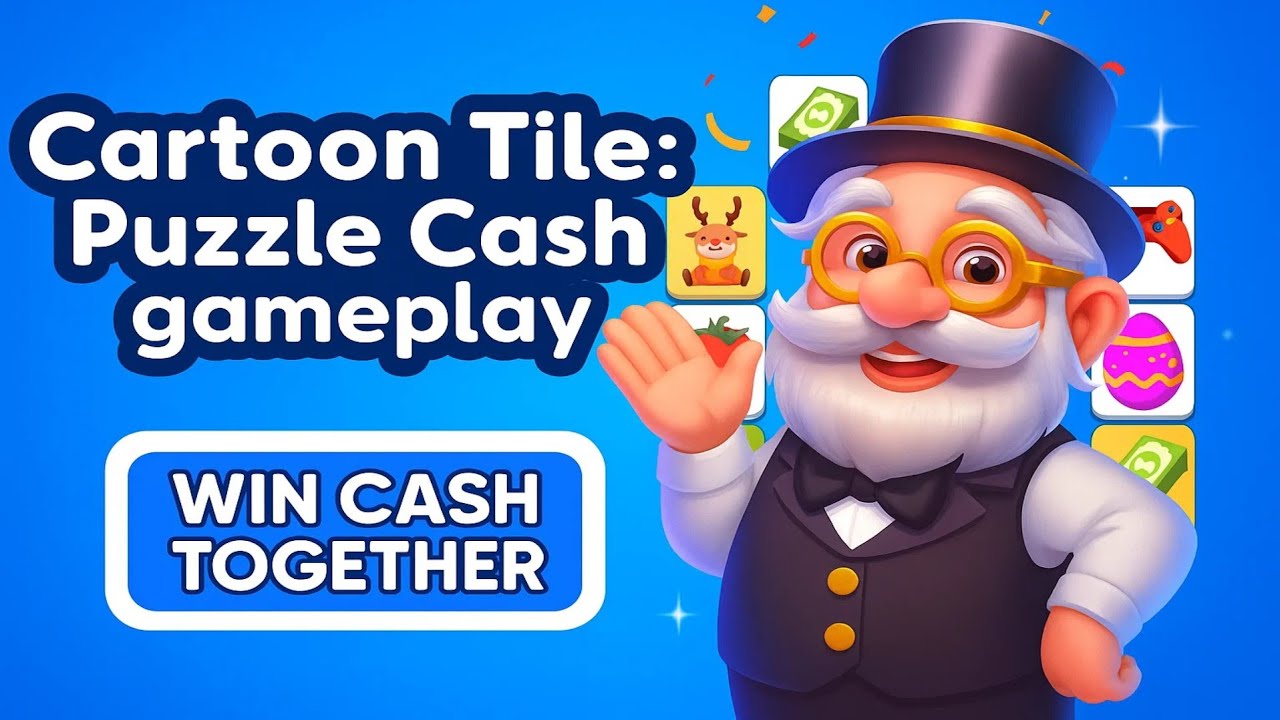 Match Tiles & Earn Real Rewards! 💰 | Cartoon Tile: Puzzle Cash Gameplay