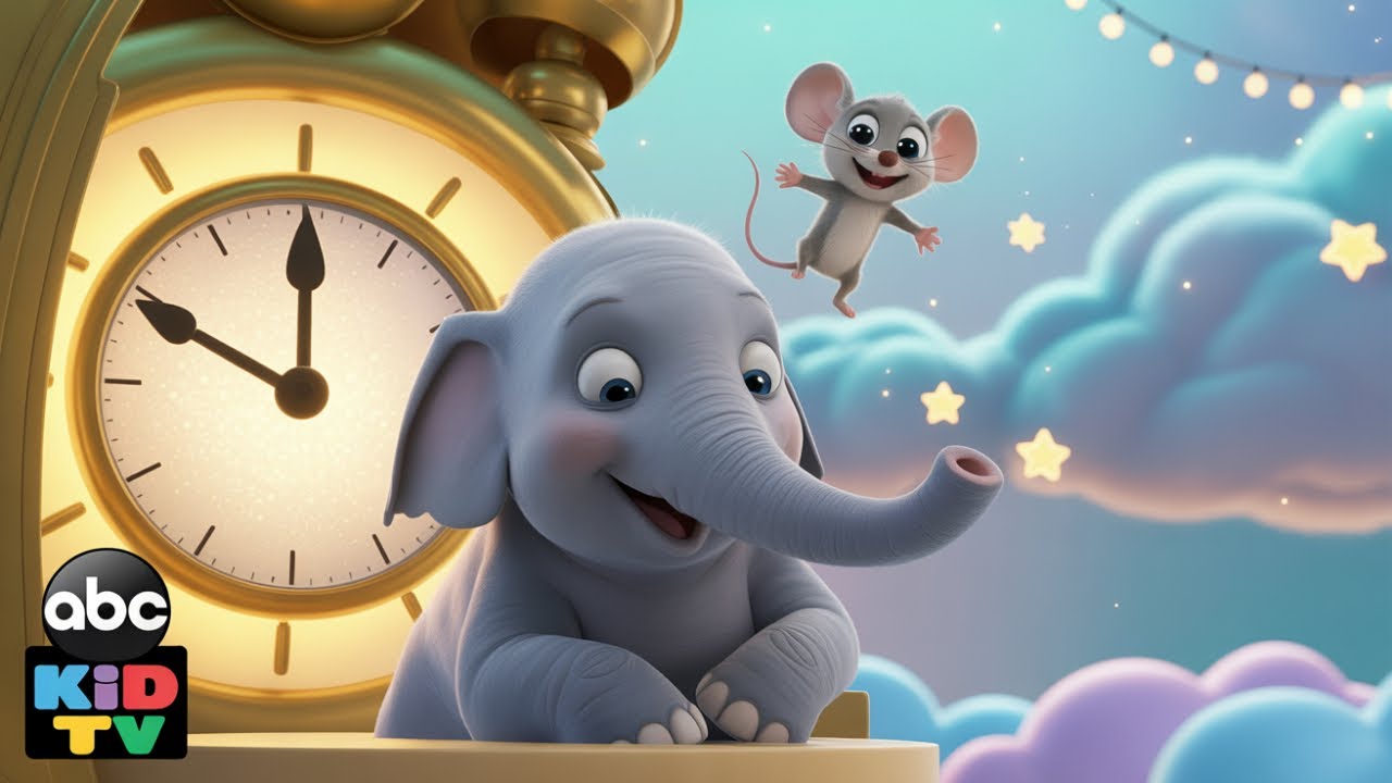 Hickory Dickory Dock 🐭 Clock Song for Kids | Fun Nursery Rhyme