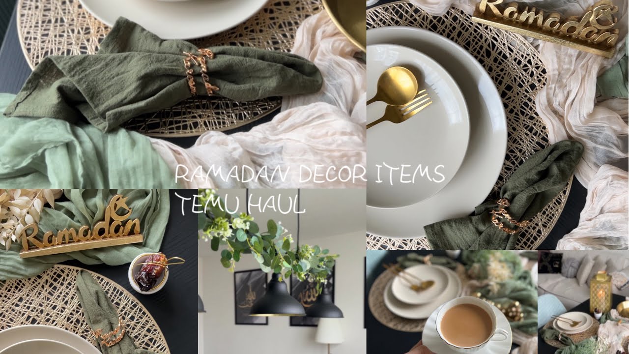 RAMADAN DECOR ITEMS TEMU HAUL| Aesthetic ramadan decor