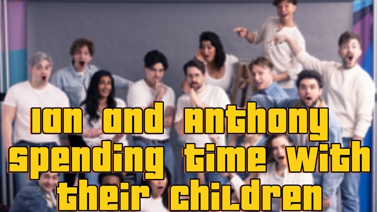 Ian and Anthony spending time with their children.