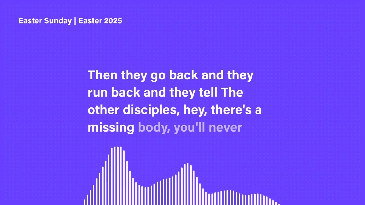 Easter Sunday Sermon 2025 (Subtitled)