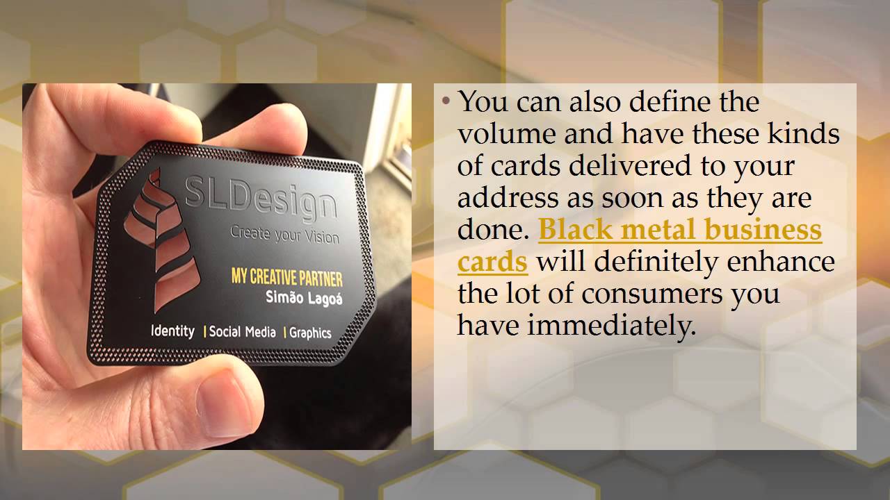 Take&nbsp;Interest&nbsp;By Utilizing Black Metal&nbsp;Business Cards