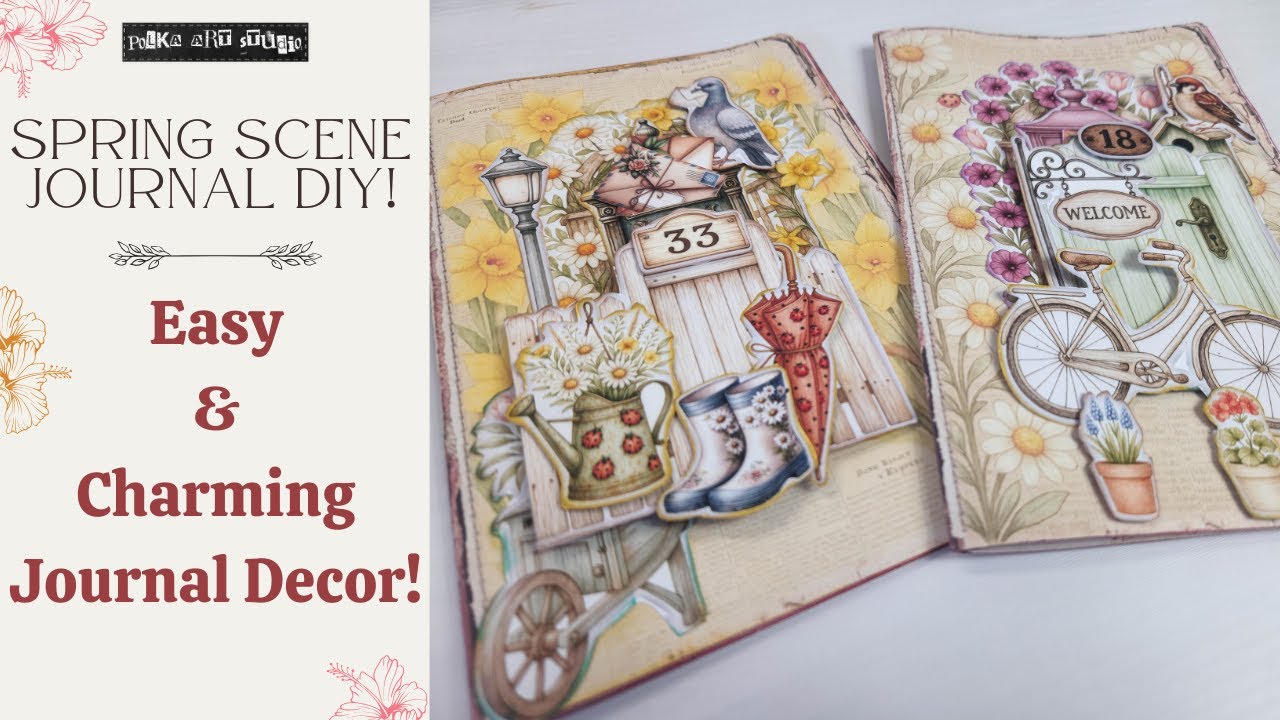 Spring Journal Scene Tutorial | Interactive Ephemera Kit