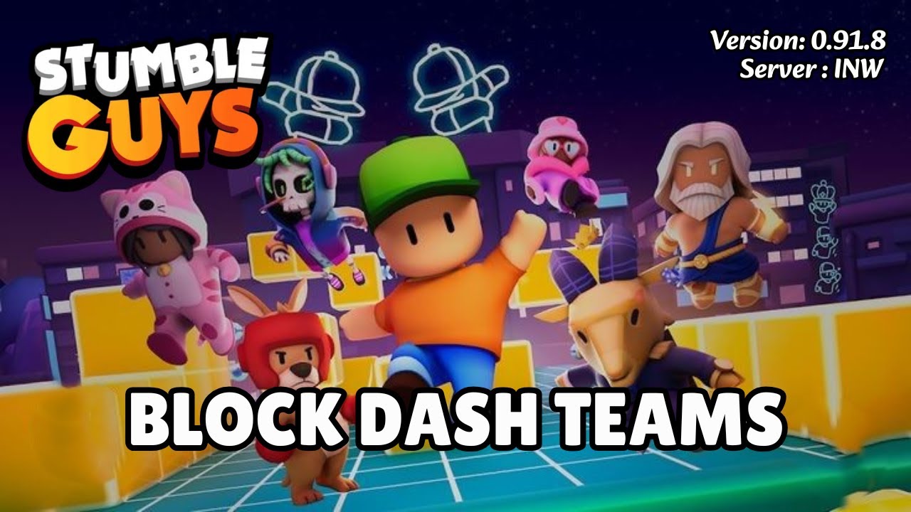 🔴 Stumble Guys LIVE | Legendary BLOCK DASH TEAM |⚡ Game Starts in 30s!👑