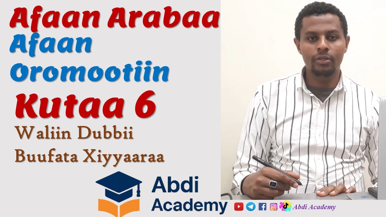 Afaan Arabaa Afaan Oromoon | Arabic in Afan Oromo | Kutaa 6 | Waliin Dubbii | Airport | Abdi Academy