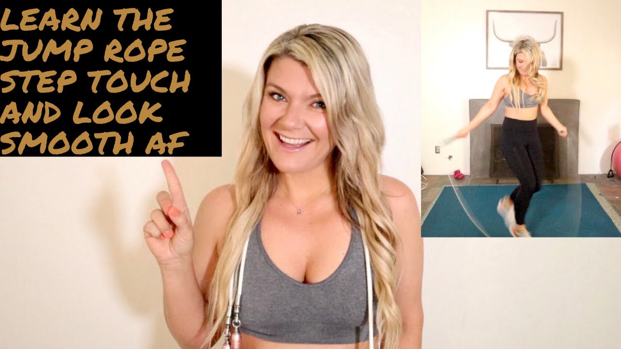 Learn how to jump rope step touch