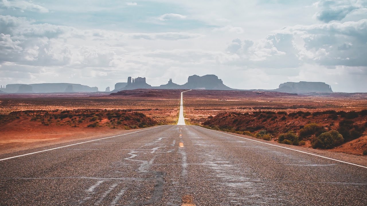 Moab Utah to Monument Valley Complete Scenic Drive - Synthwave Music Mix