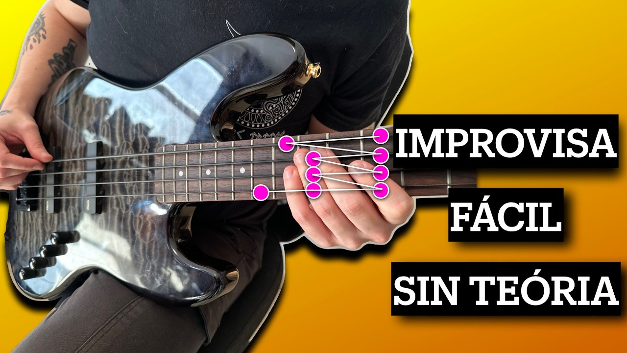 🔵Como tocar el bajo🔵 Improvisa en el Bajo SIN Saber Teoría 🎸 | Empieza con Solo una Escala