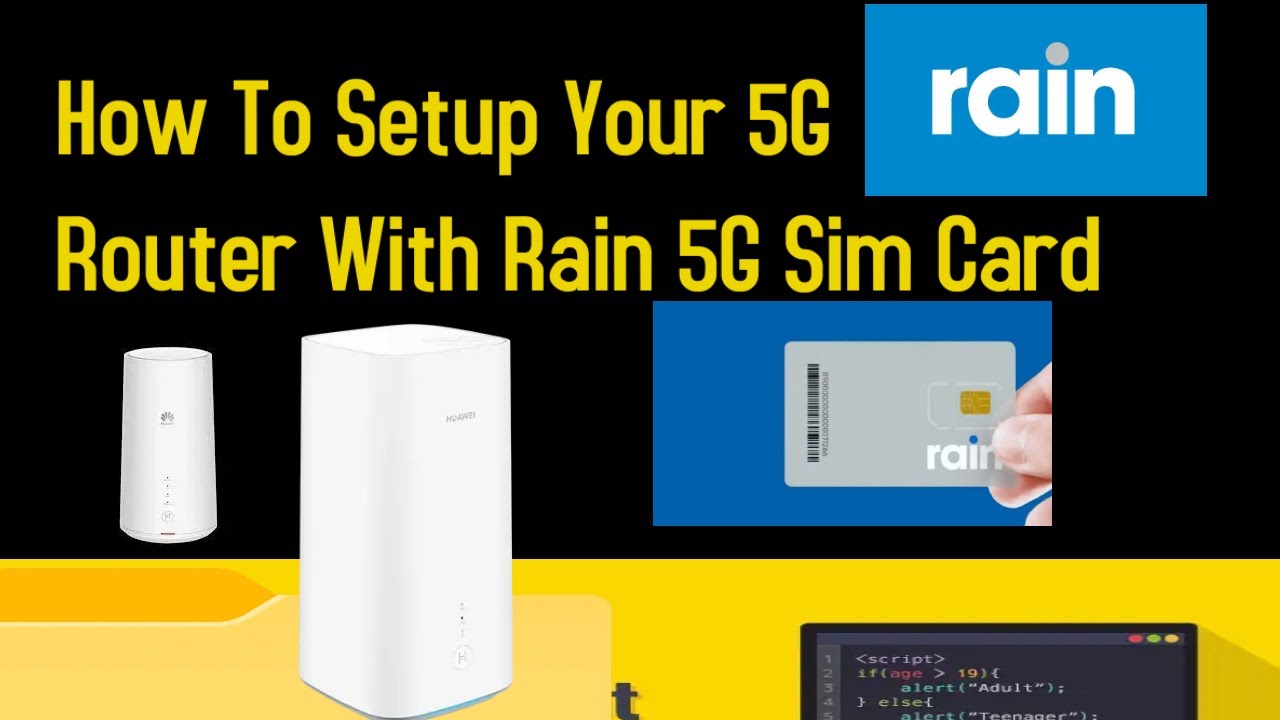 How To Setup Your 5G Router With Rain 5G Sim Card