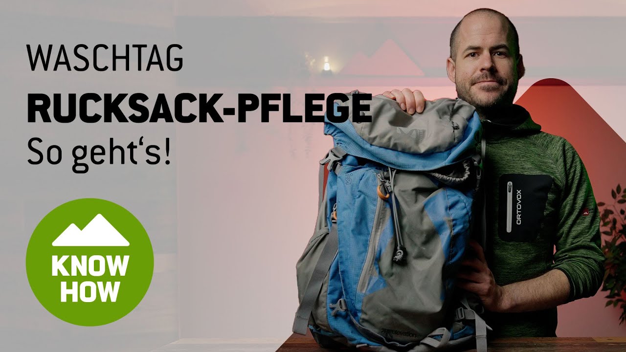 Waschtag: So pflegst du deinen Rucksack