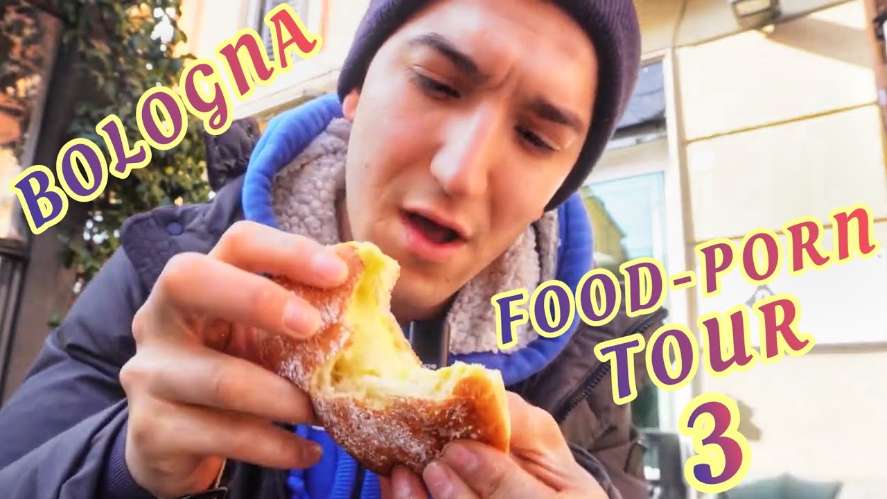 BOLOGNA FOOD PORN TOUR 3 - food porn and Apulian food - pasticciotto piadine bombette - with ENG sub