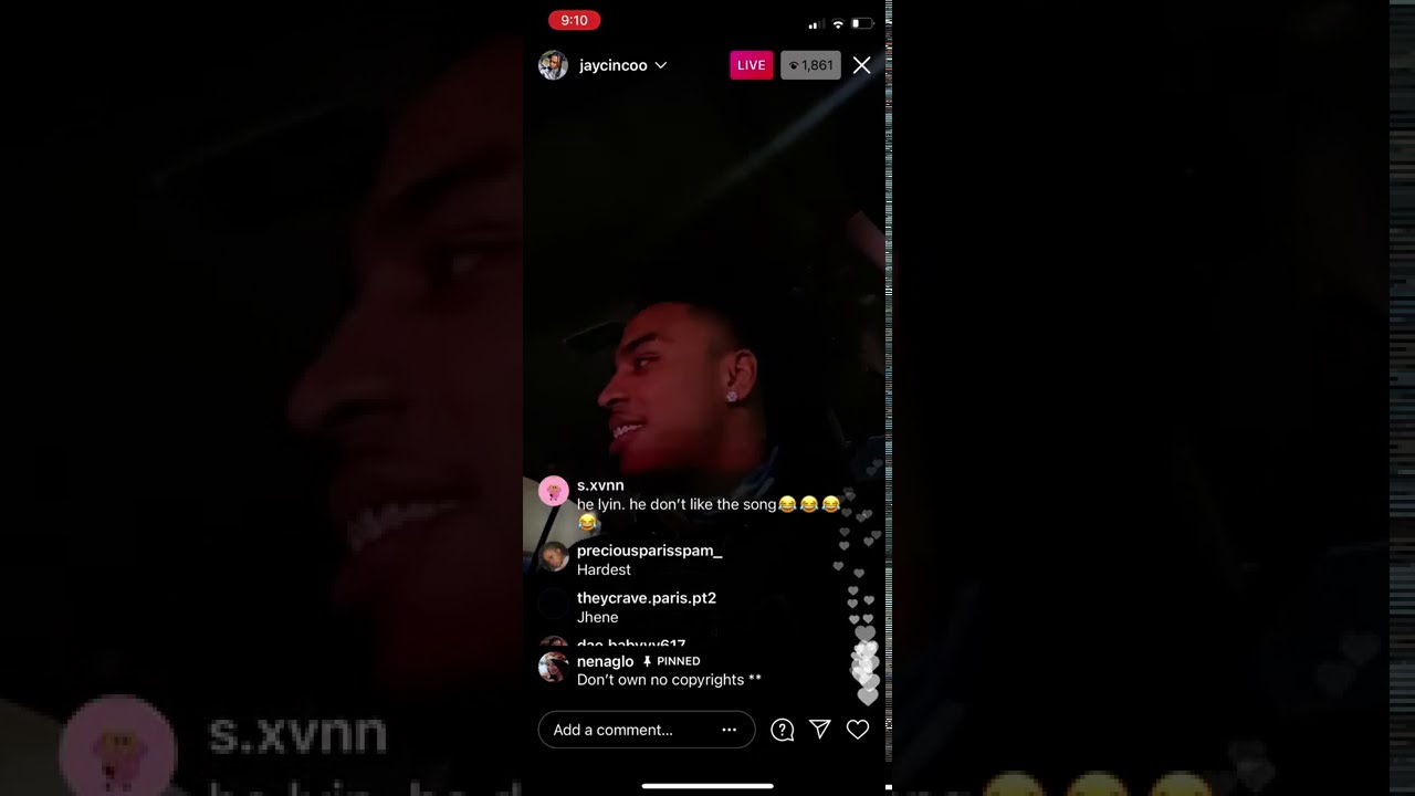 Jay Cinco And Brooklyn Frost On Instagram Live  3/2/21