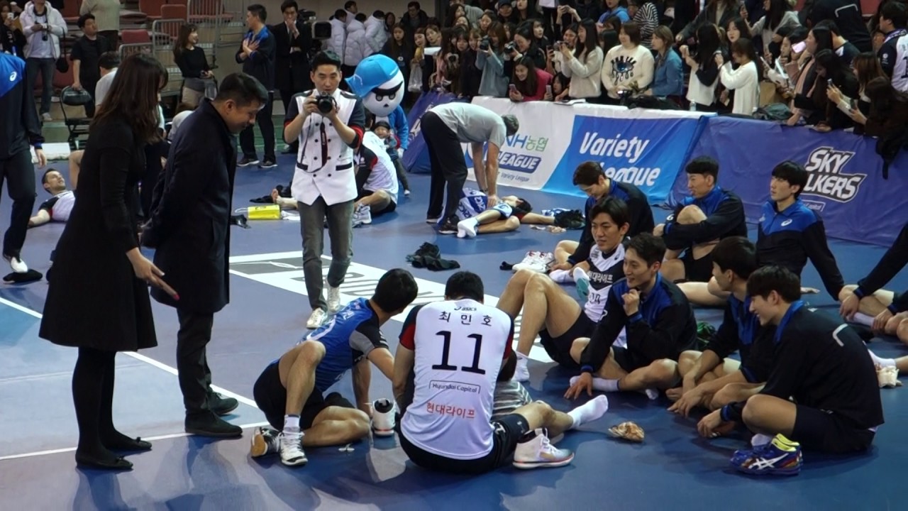 현대캐피탈 스카이워커스 Skywalkers 삼성전 최민호 Choi Minho   선수 아들  korea pro volleyball