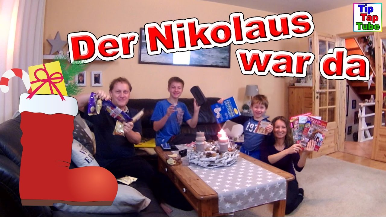 Der Nikolaus war da - Geschenke auspacken mit der Familie VLOG TipTapTube Kinderkanal