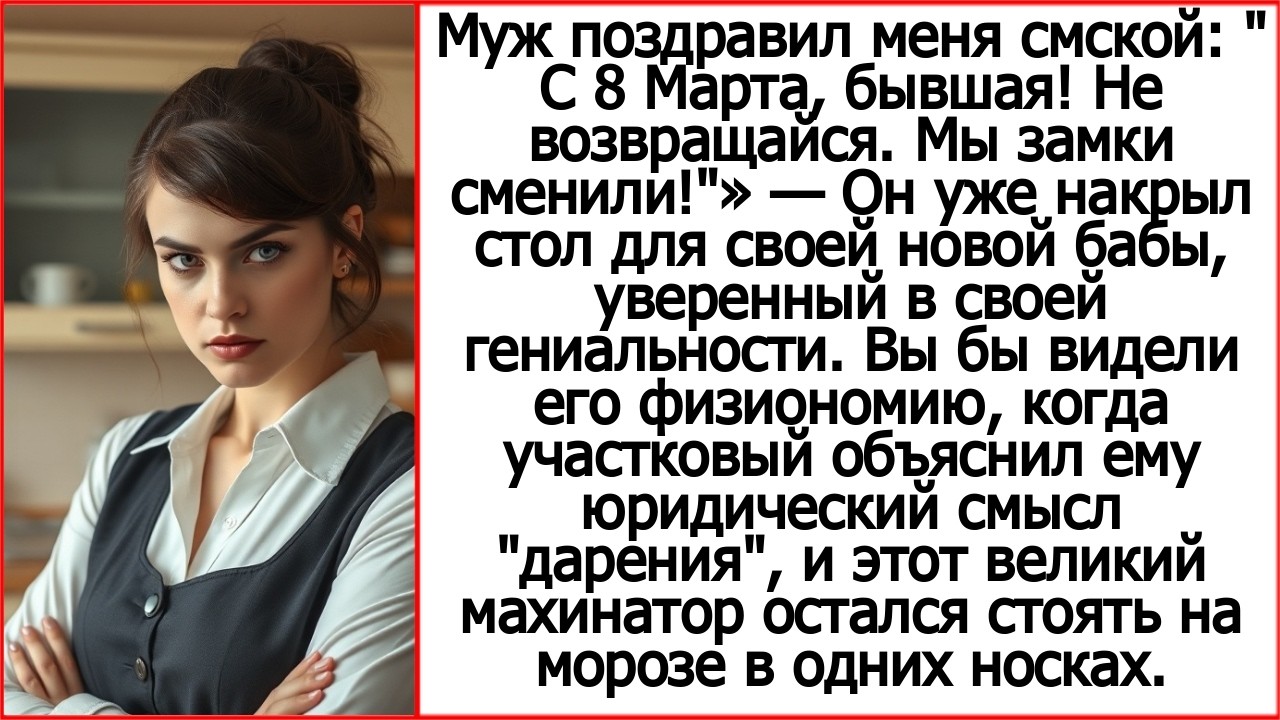 Муж поздравил меня смской: 