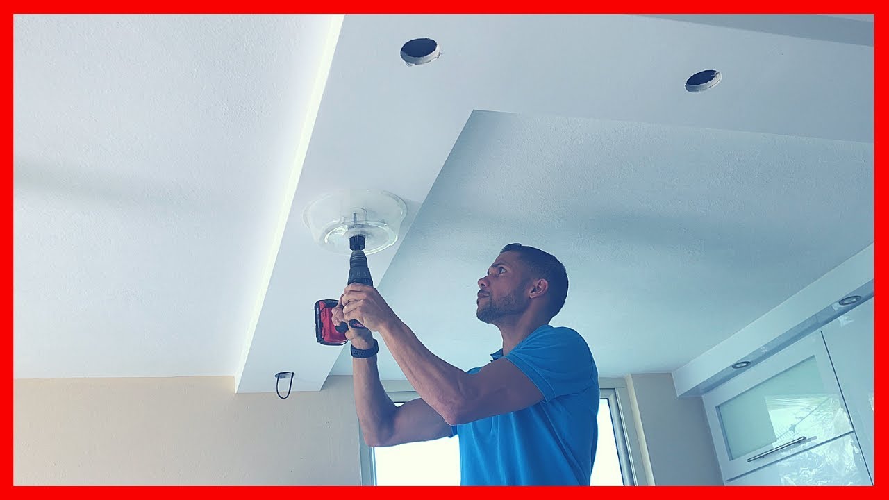 Como hacer los agujeros para Spotlight en Gypsum Board (Drywall)