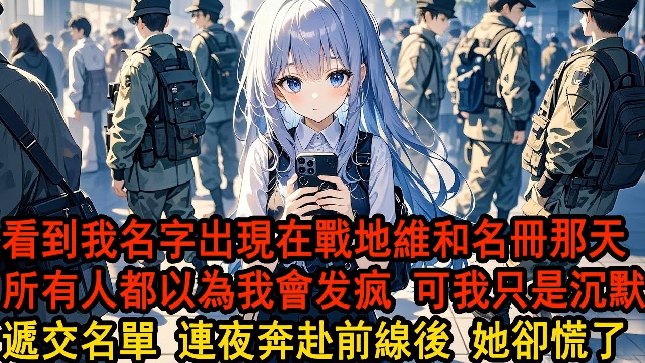 看到我名字出現在戰地維和名冊那天，我的總裁妻子柳如煙正摟著伊副官說笑：阿誠和妳開玩笑 妳自己改回來就好了看著他得意挑眉，所有人都以為我會修正，可我只是沉默遞交名單，連夜奔赴前線後 她卻在得知後瘋了