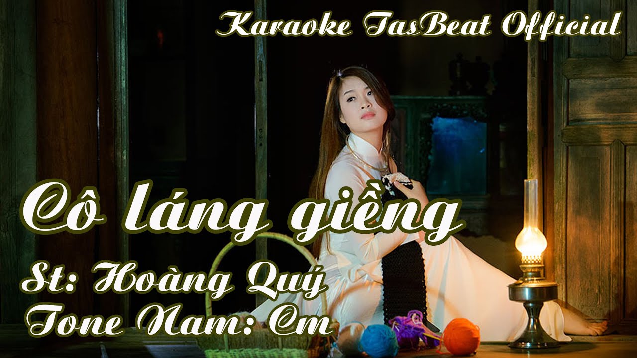 Karaoke Cô Láng Giềng Tone Nam | TAS BEAT
