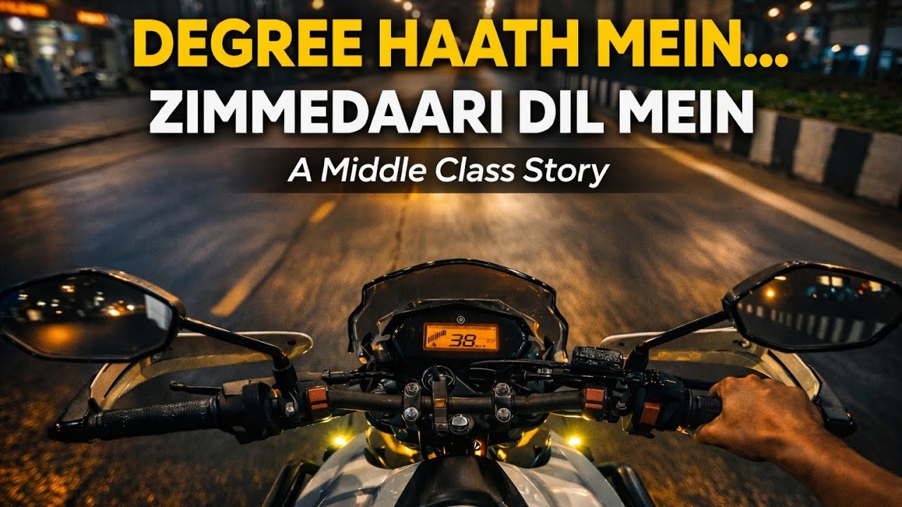 “Degree Haath Mein, Zimmedaari Dil Mein | A Middle Class Story on Bike”