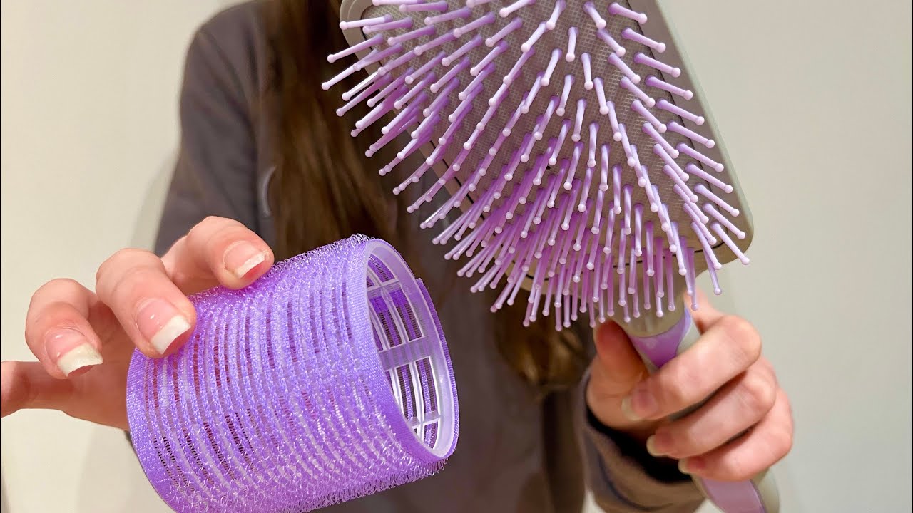 ASMR Doing your hair for you! Imaginary hair | hair brushing | camera combing | lo-fi | NO TAPPING 