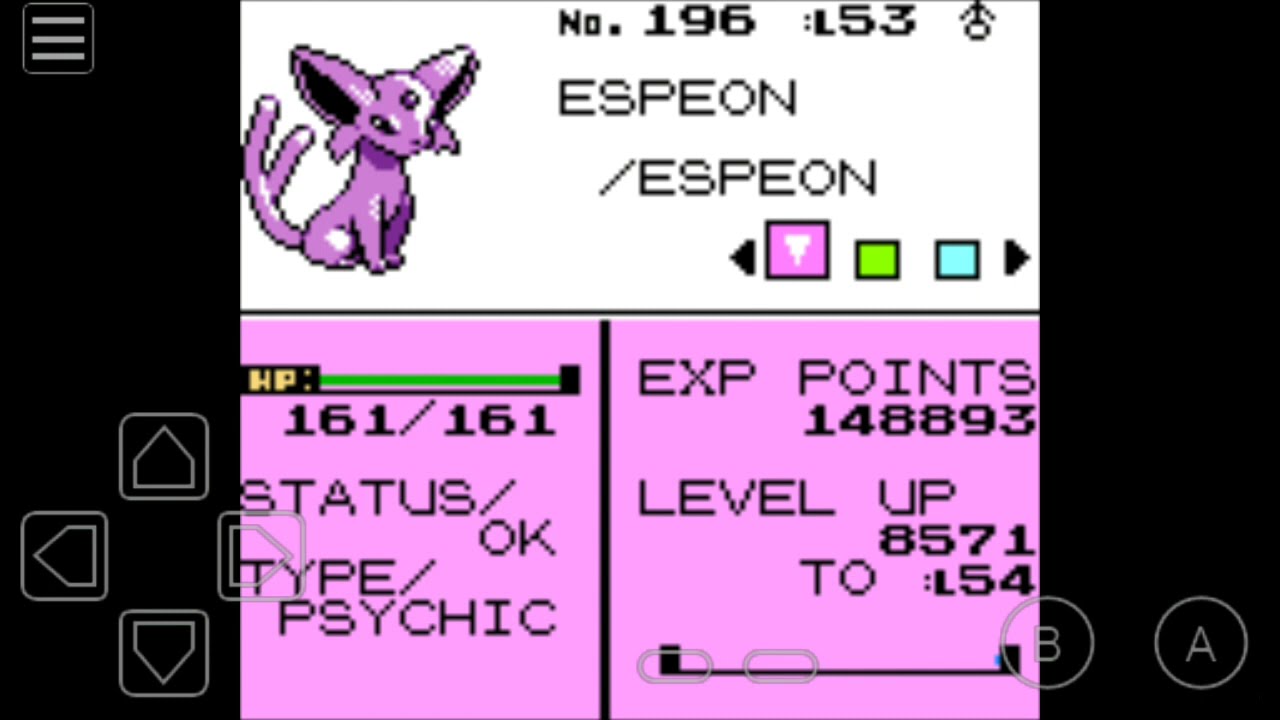 Getting Espeon in Pokemon Crystal / Gold / Silver (details in description)