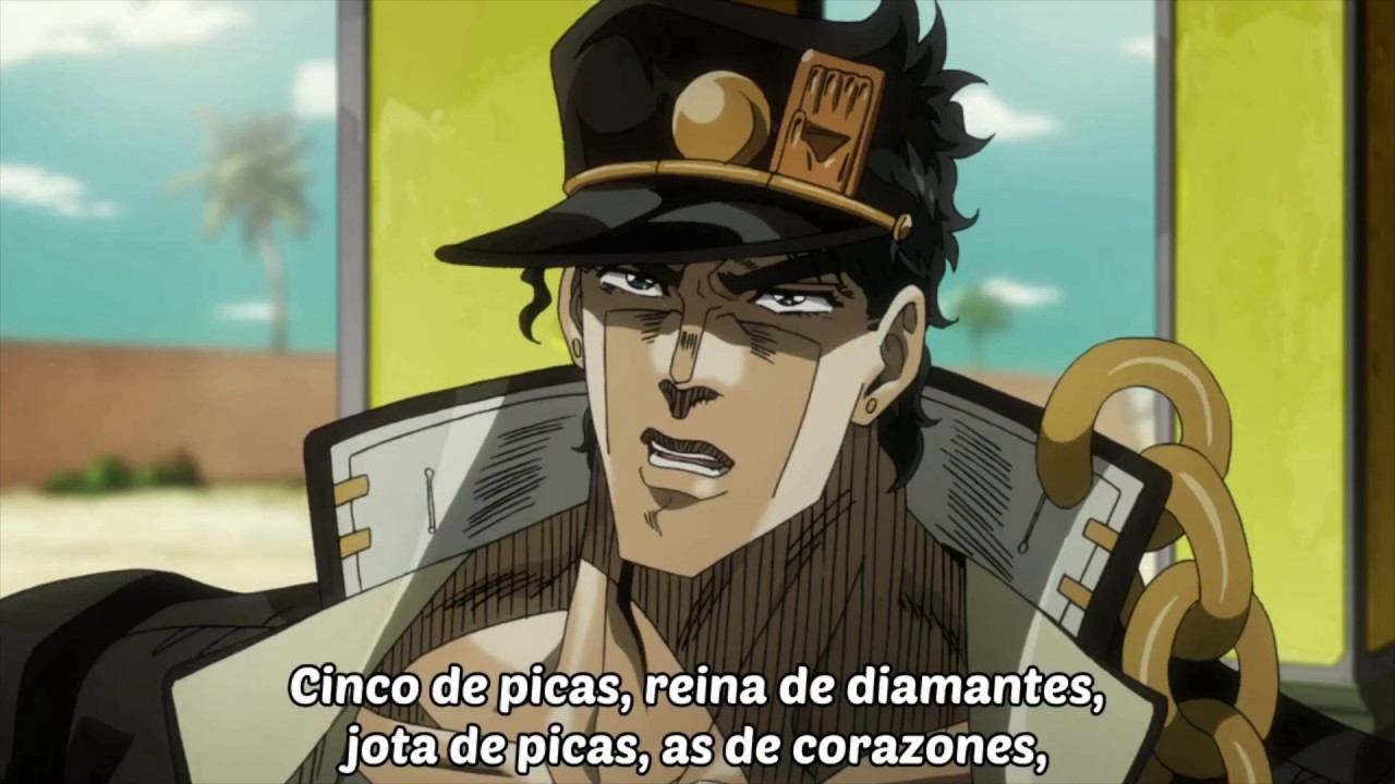 Jotaro vs D'Arby Poker Player 1/4 Sub Esp ~ Jojo's Bizarre Adventure   Stardust Crusaders JJBA