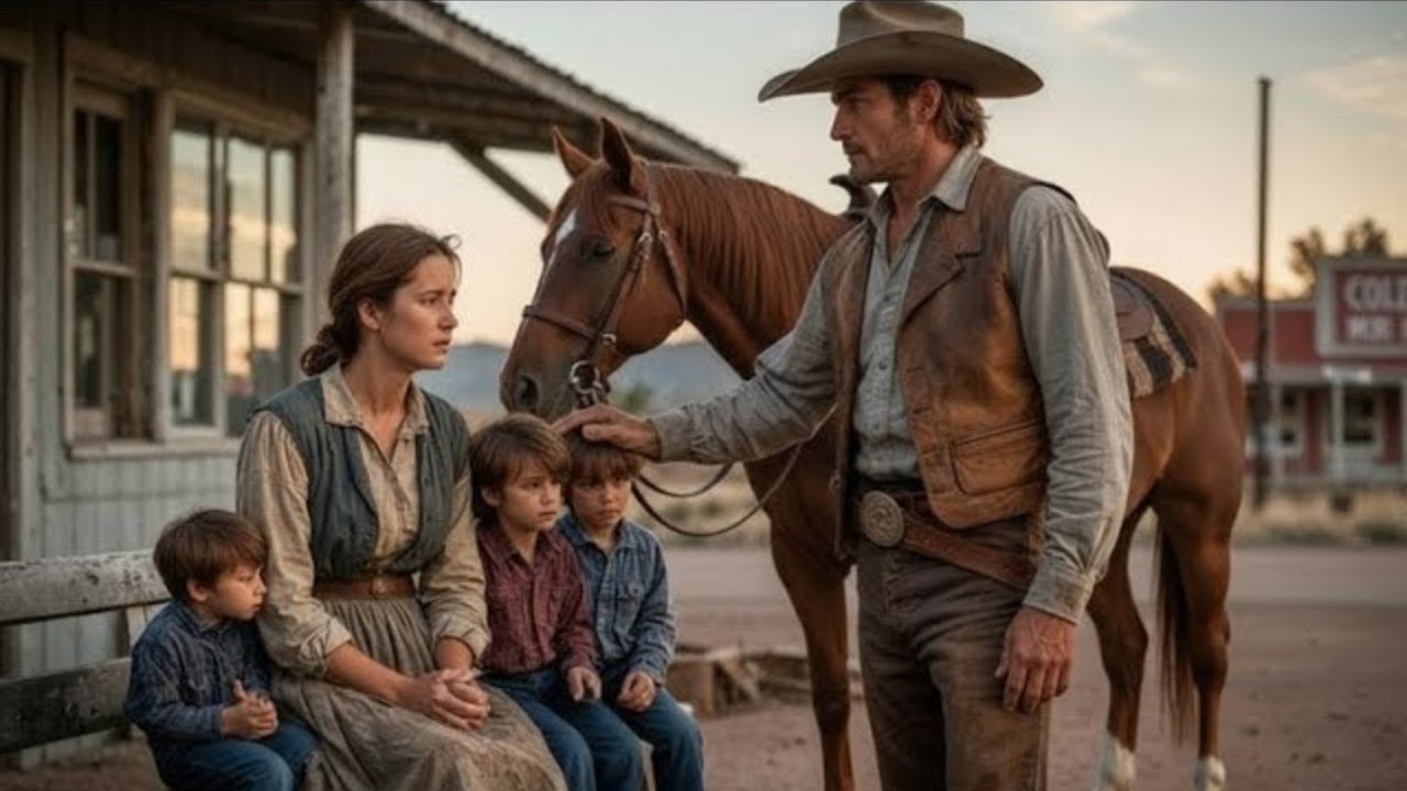 Veuve rejetée et ses trois fils frappa au ranch — le cow-boy dit : « Vous êtes chez vous. »