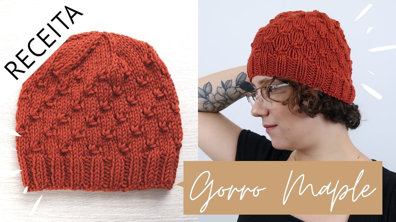 ✅ Gorro em Tricô Muito Fácil - Passo a Passo por Rosiene
