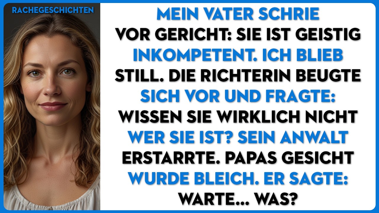 Im Gerichtssaal schrie mein Vater: Sie ist eine Schande! bis sich die Richterin vorbeugte und fragte