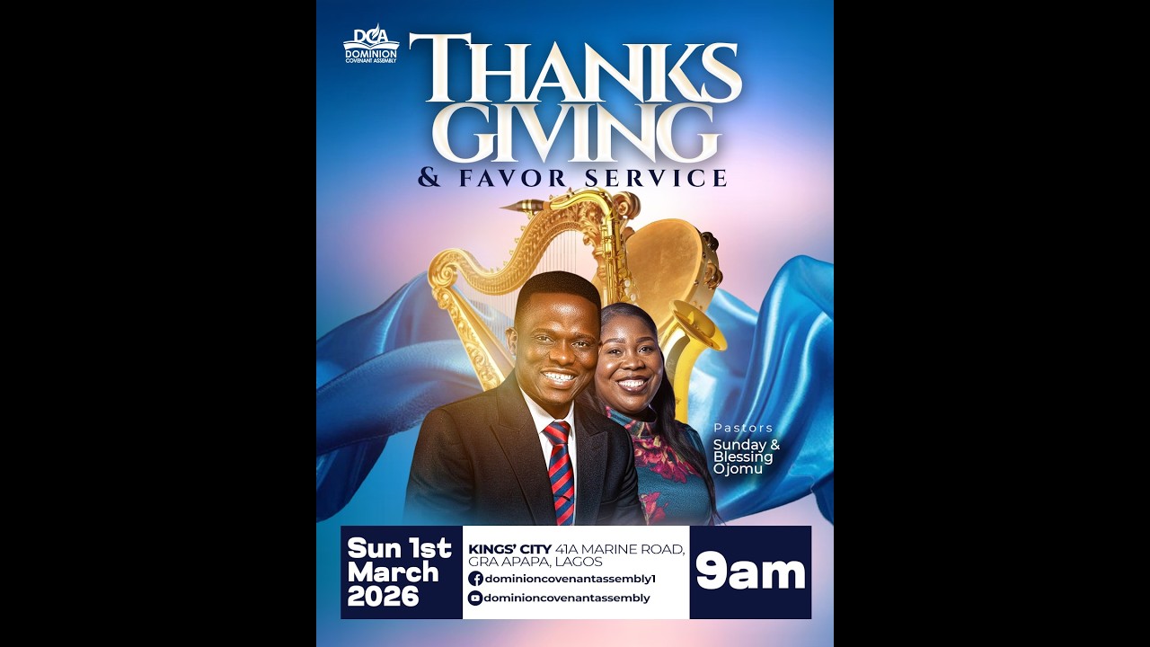 MARCH THANKSGIVING & FAVOR SERVICE || SUNDAY WORSHIP SERVICE || 010326