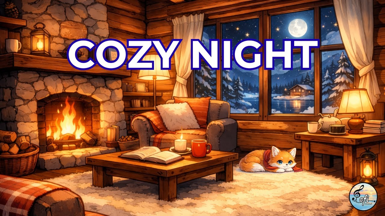 Cozy Night Lofi 🌙 Soft Beats for Relax, Focus & Sleep [ 2H ]