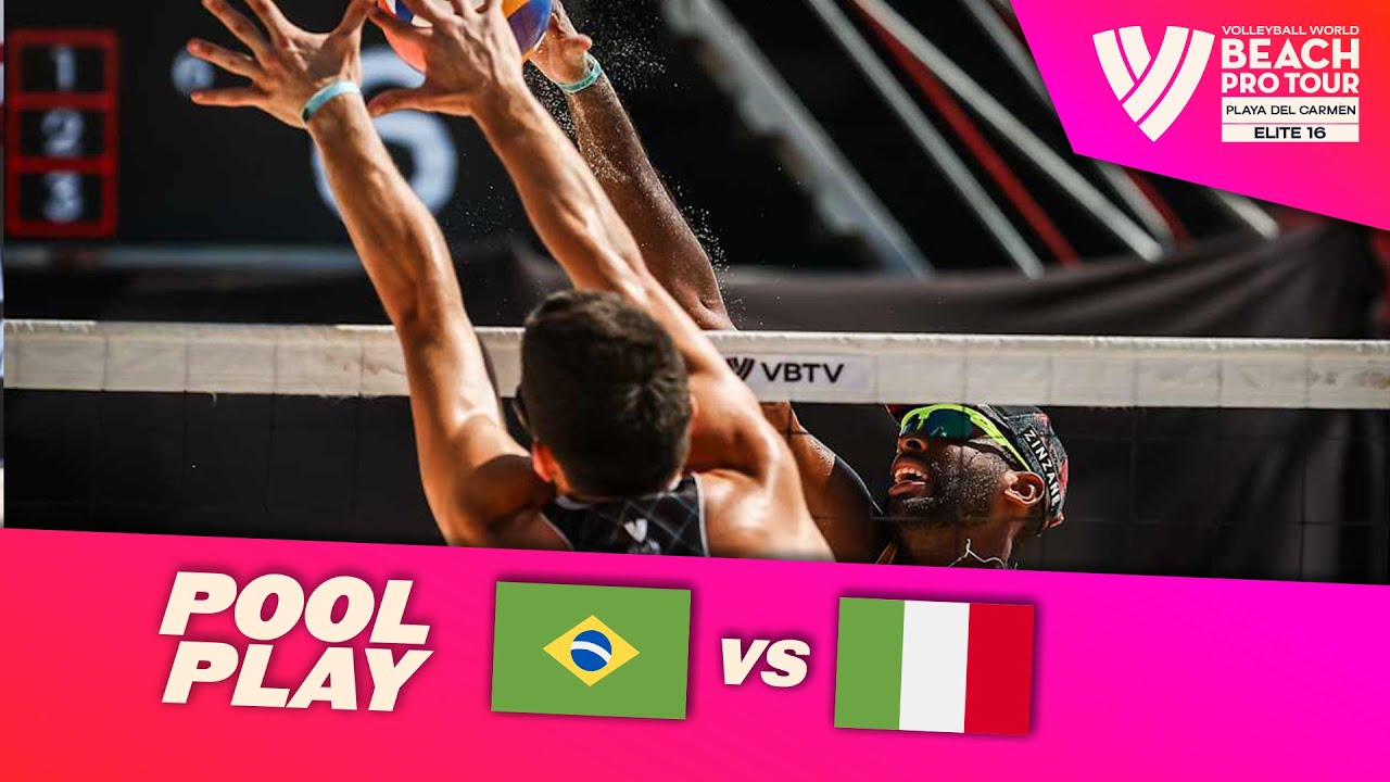 Evandro/Arthur vs. Cottafava/Dal Corso - Pool Play Highlights | Playa del Carmen 2025 #BeachProTour