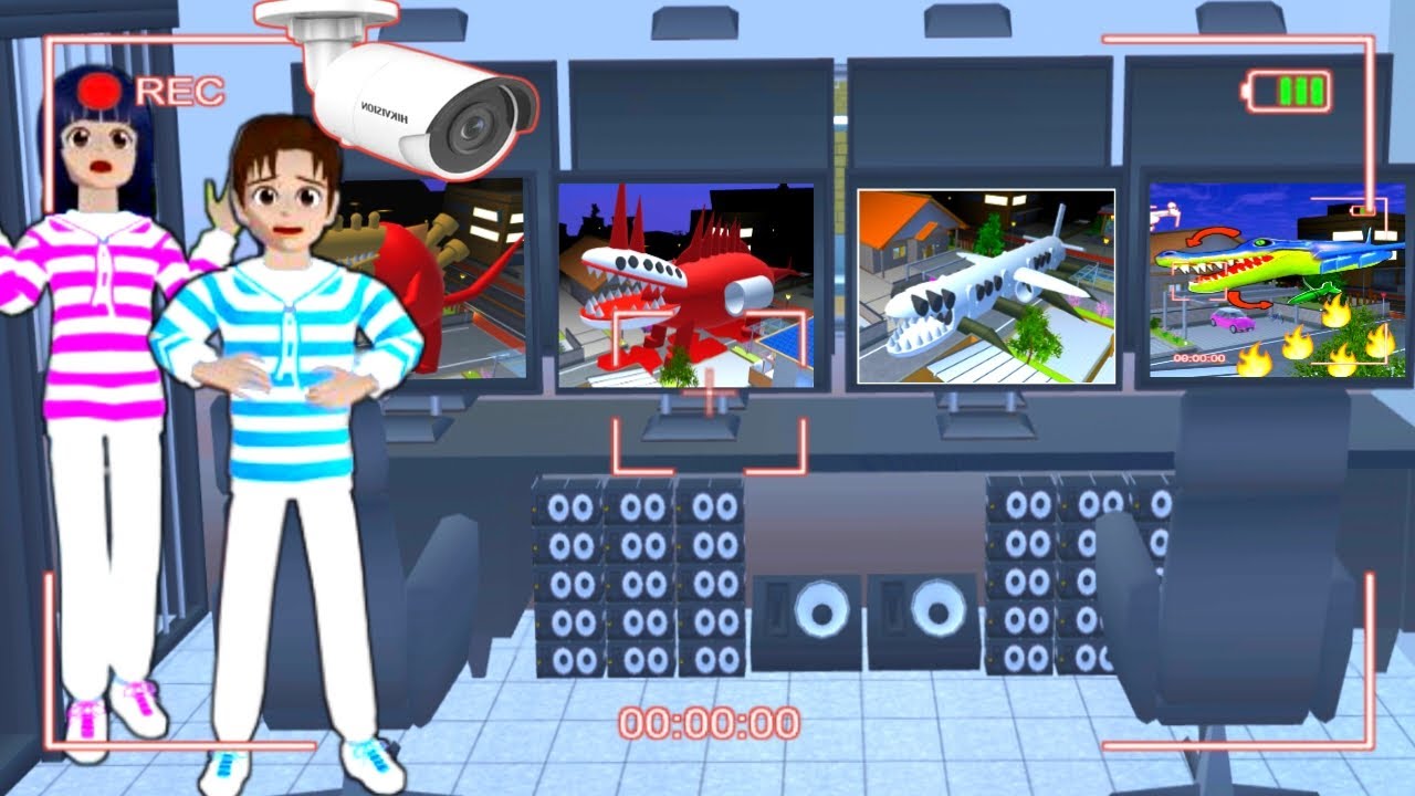 Yuta Mio panik CCTV merekam berbagai Infected😱 #dramasakuraschoolsimulator #dramasakura