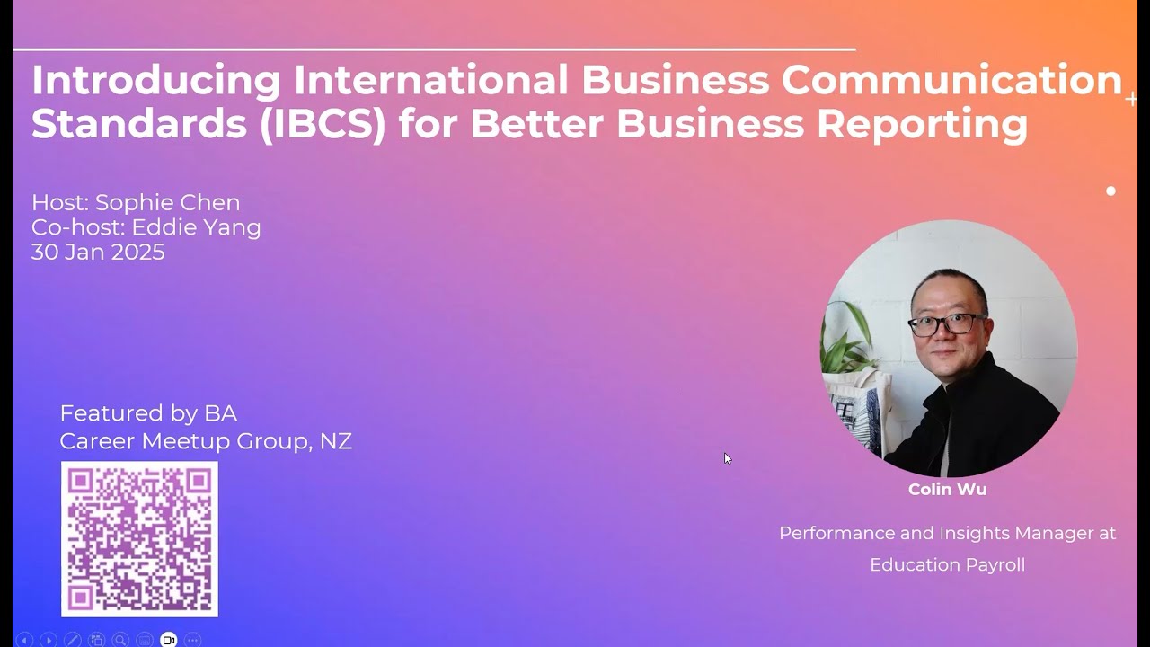 Colin Wu  | An Introduction to International Business Communication Standards (IBCS)