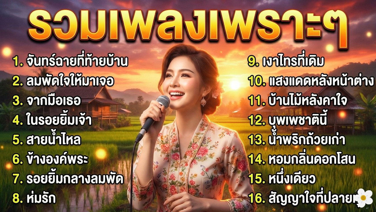 เพลงลูกทุ่งรัก หวานละมุน รวมเพลงรักเพราะๆ สบายๆ ฟังเพลินๆ ขณะทำงาน