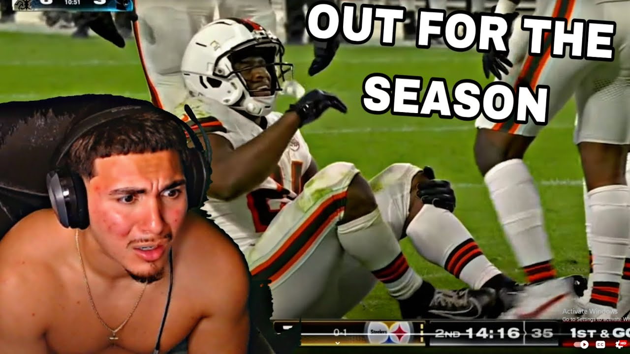 Nick Chubb's Injury Might've Ended His Career... Steelers Vs Browns 2023 Week 2 Highlights Reaction!