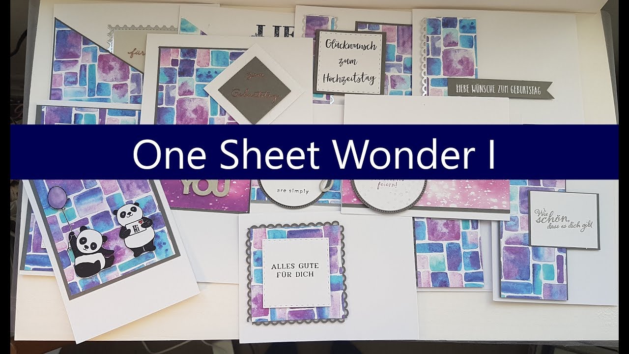 Watch me Craft : Tutorial: One Sheet Wonder I mit Stampin Up, Viva Decor und Action