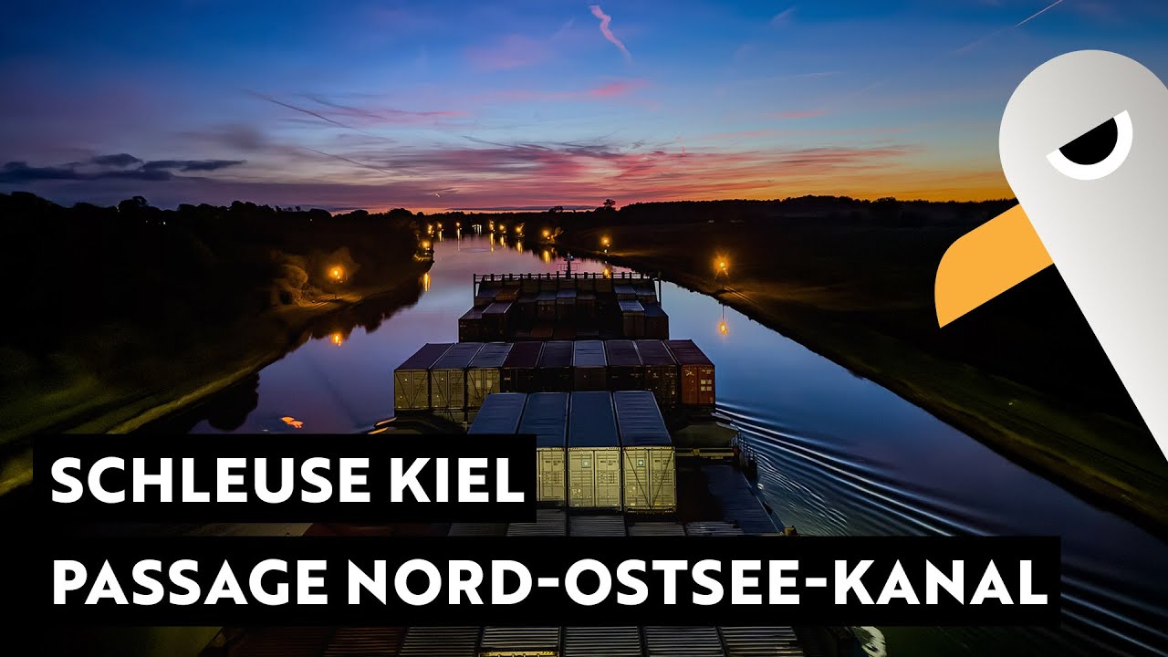 Schleuse Kiel Holtenau ⚓️ Mit dem Containerschiff durch den Nord-Ostsee-Kanal (Gerda 07)
