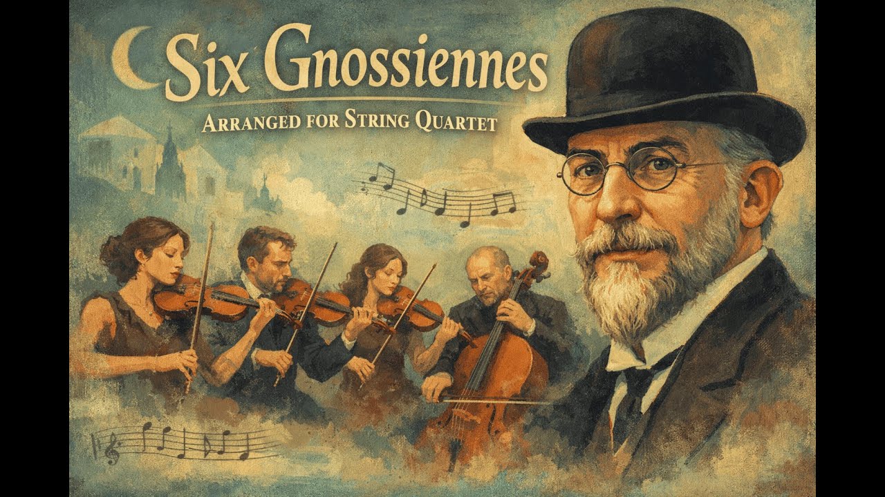 Six Gnossiennes - Arranged for String Quartet. Score and Parts.