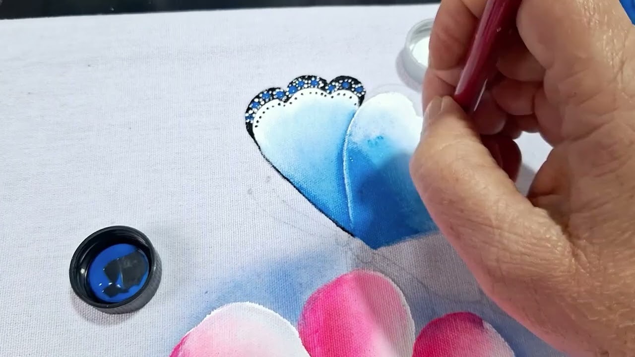 COMO PINTAR BORBOLETA AZUL F&Aacute;CIL PINTURA EM TECIDO PARA INICIANTES #pinturaemtecido #arte