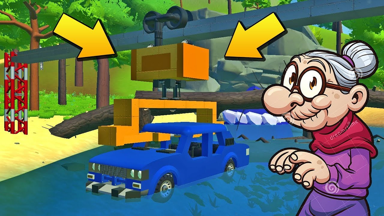 КАК КРАНОМ ПОДНИМАЛИ МАШИНУ ПАЛЫЧА СО ДНА ОЗЕРА !!! РЕАЛЬНАЯ ЖИЗНЬ в Scrap Mechanic !!!