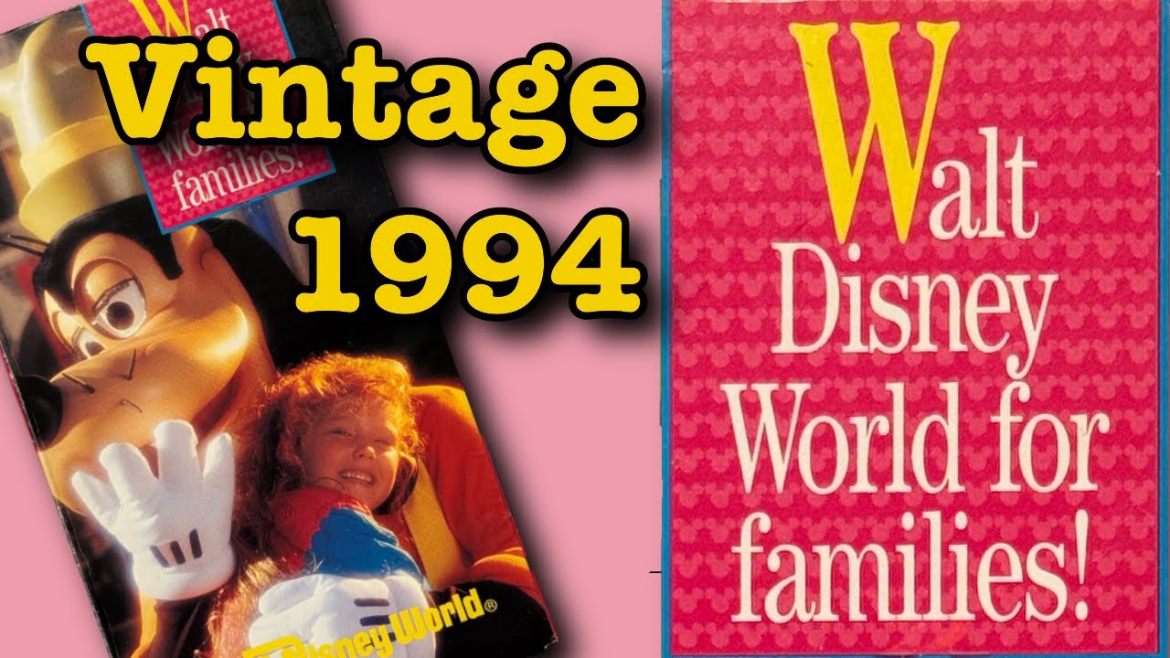Vintage Vintage Walt Disney World Planning Guide for Families 1994 VHS