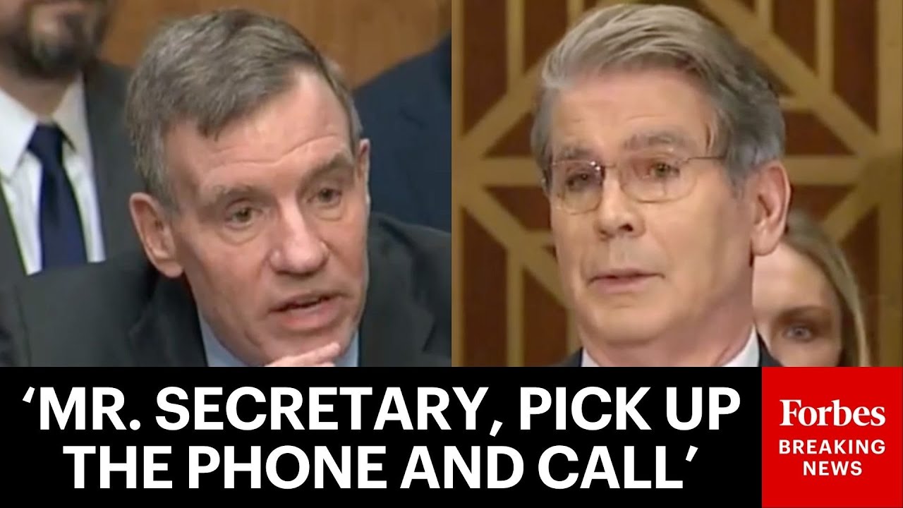 'I Feel Like I'm In Crypto Hell!': Mark Warner Lays Into Scott Bessent Over Lack Of Crypto Laws