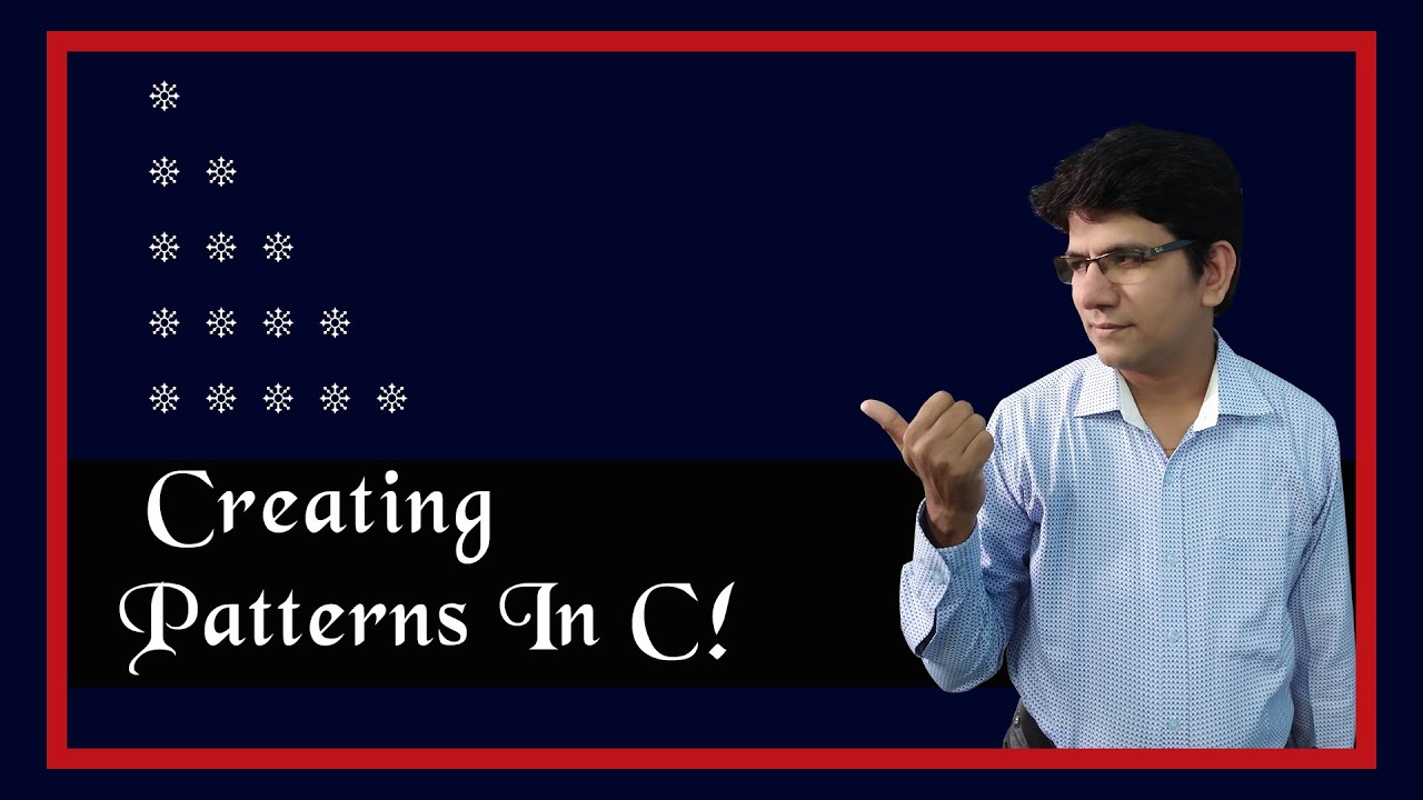 Printing stars programs in C | Display star pattern in c